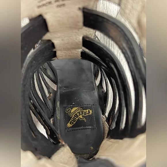 Freebird Lotus Studded Black and Brown Women's Heeled Sandals - Picture 11 of 11